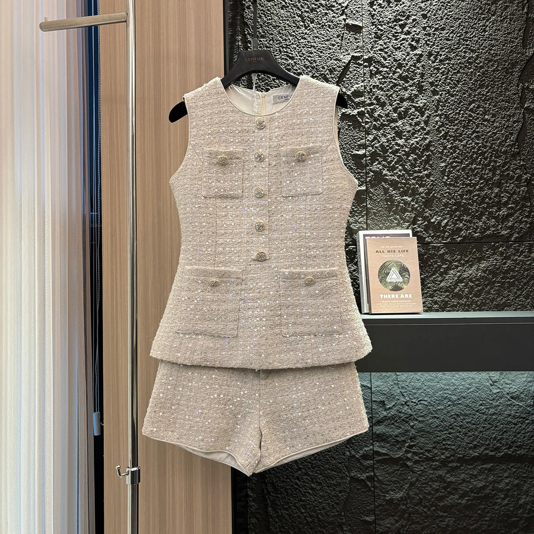 【CENFUN】04*2024新款小香风时尚套装气质两件套FD02106