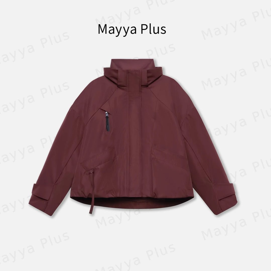 【雪宝宝】Mayya Plus时尚新品轻奢气质显瘦百搭短羽绒外套32446076