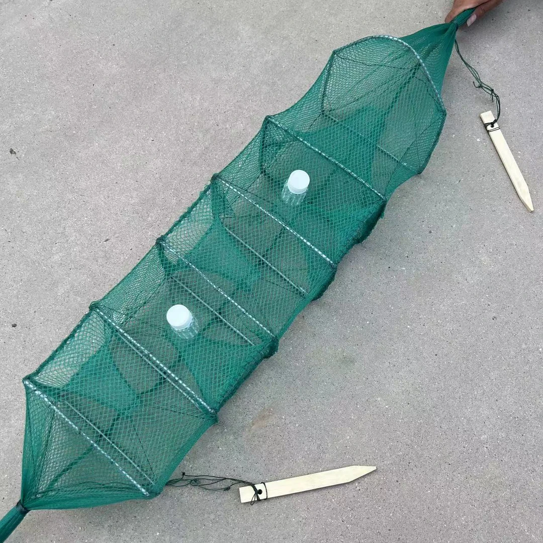 五条装绑好地插装好瓶黄鳝泥鳅笼