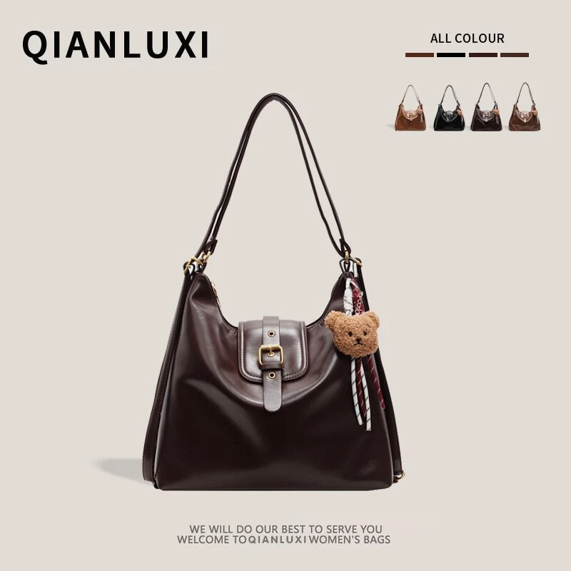 新款一包三背包复古大容量百搭双肩托特包女时尚通勤包单肩斜挎包