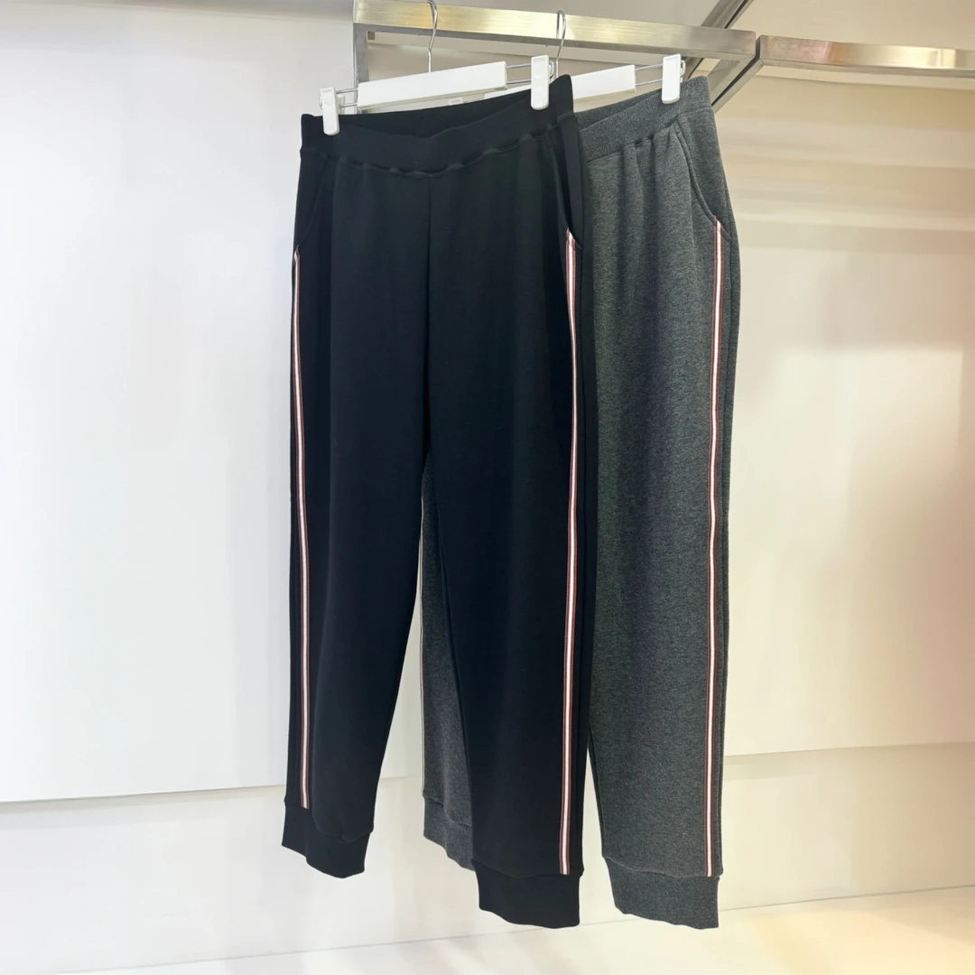 森鹅女士加绒织带收口裤5662