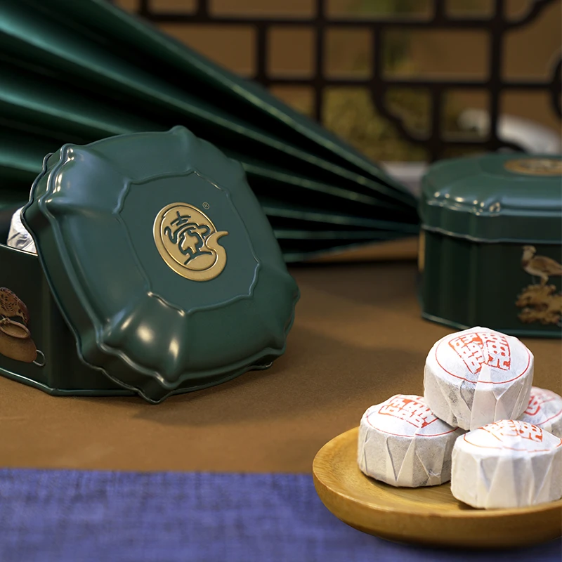 一壶楼普洱熟茶 2022年陈香迷你小沱茶叶便携冲泡 罐装送礼150g