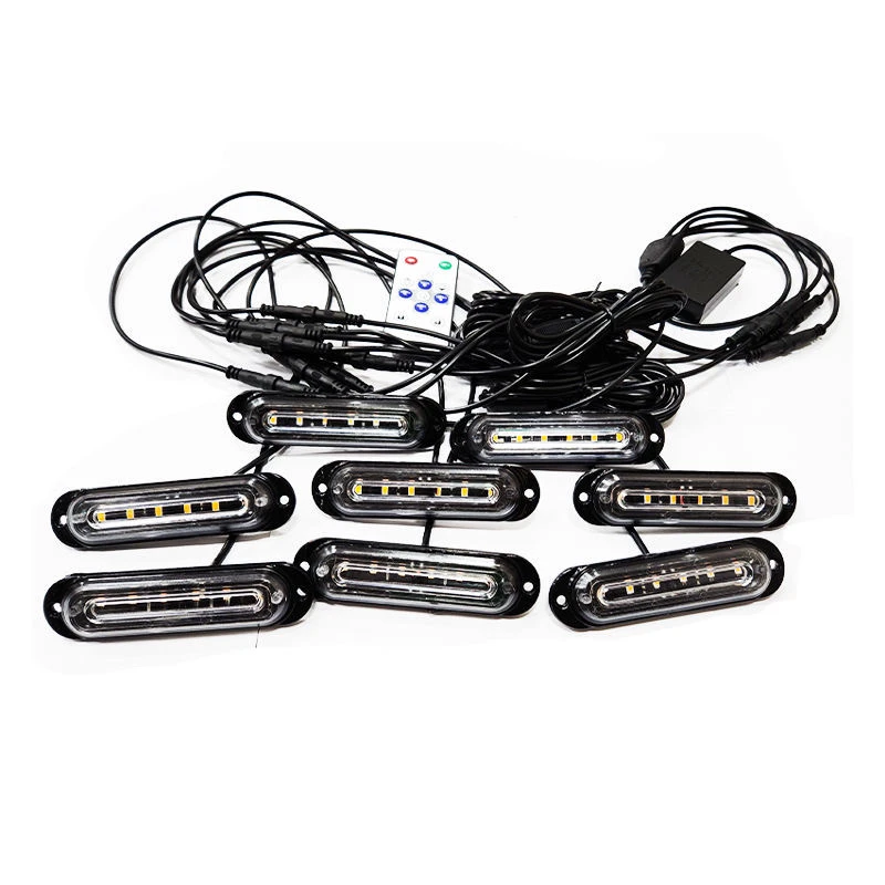 12/24V货车卡车改装led中网小黄灯爆闪高亮防水日行灯警示灯通用