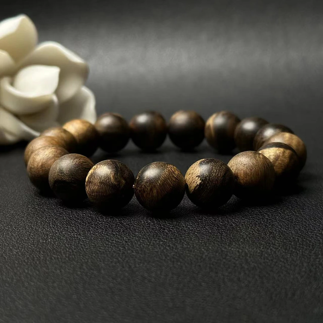 【本草】Z023达拉干沉水级沉香1.2单圈圆珠手串（多样性发货一条）