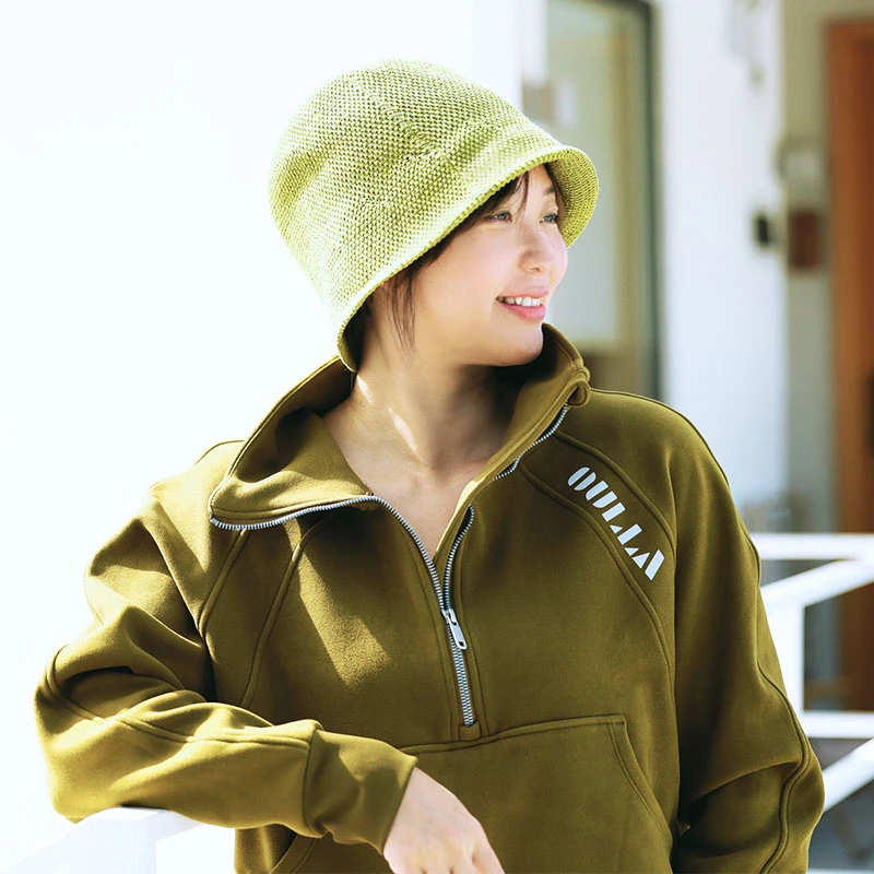 OULLA【官方】运动休闲女加绒秋冬长袖袋鼠兜宽松立领卫衣EM3923