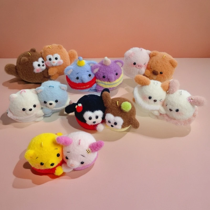 纯手工毛线钩织制作玩偶挂件摆件