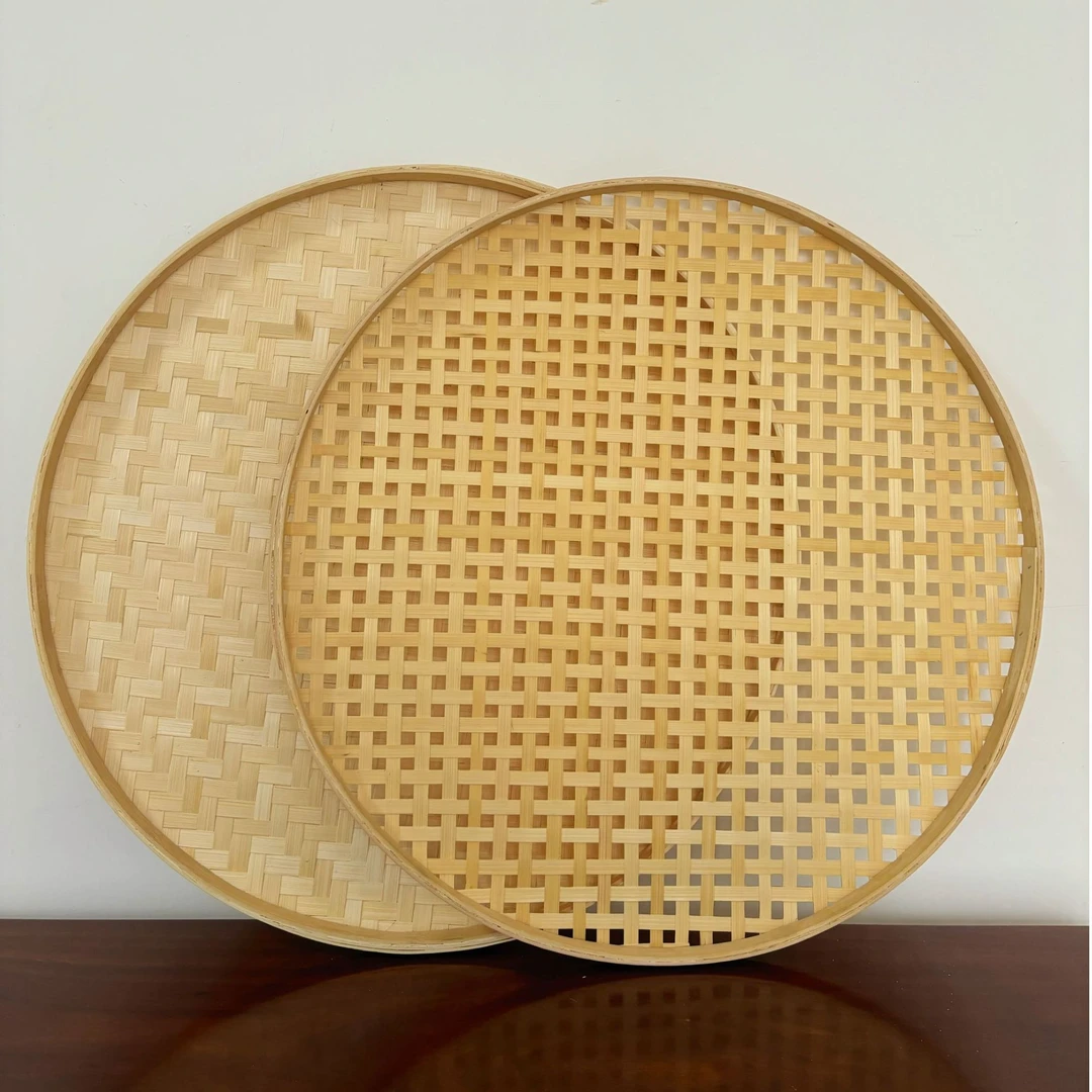 竹黄(70公分有孔+70公分无孔）手工竹编传统工艺家用晾晒簸箕