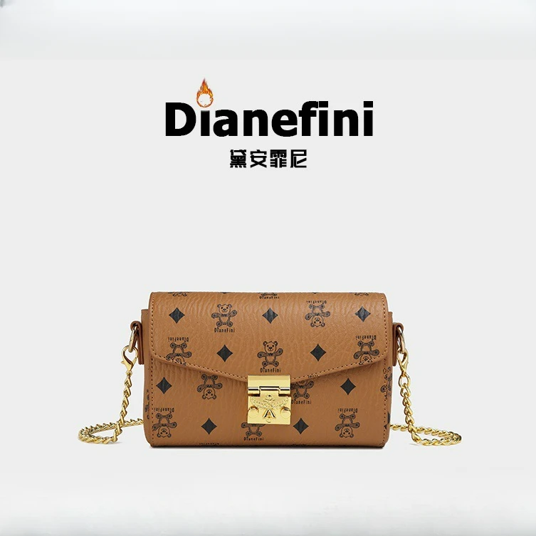 DianeFini/黛安霏尼2024秋冬单肩斜跨包链条包腋下包女信封包女