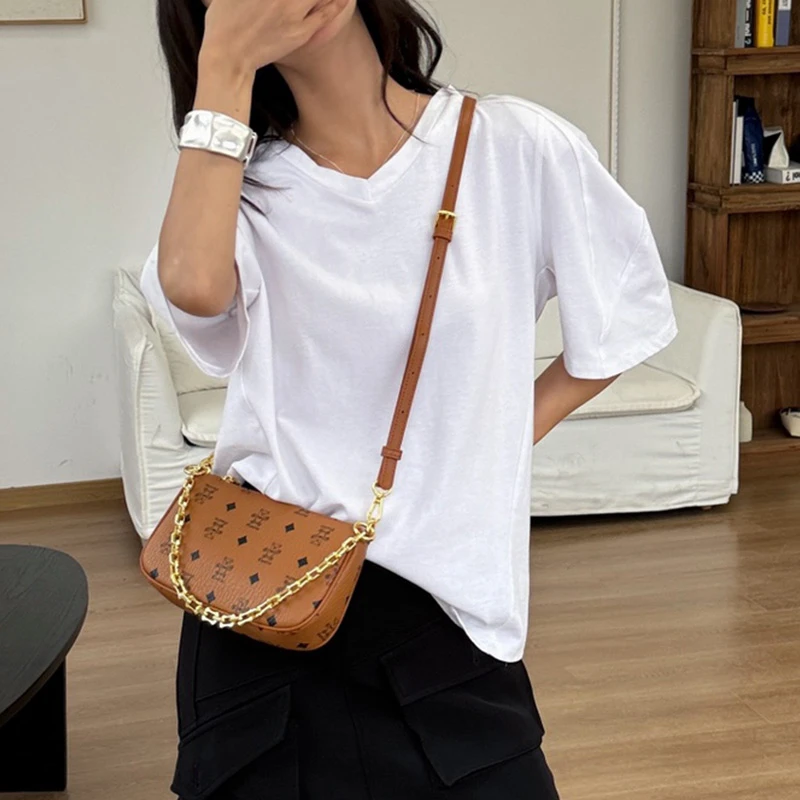 DianeFini/黛安霏尼2024新款秋冬链条包麻将包轻奢女士小众腋下包