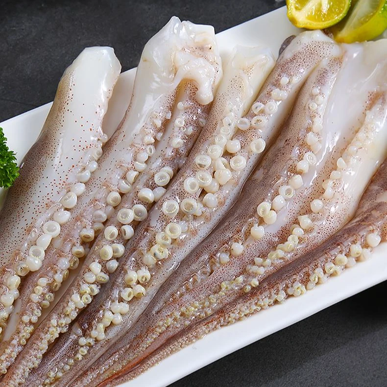 新鲜冷冻鱿鱼须  二本足  500g/包