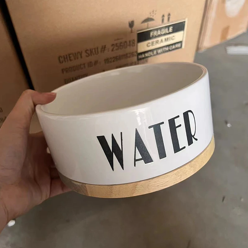 品益多狗陶瓷高脚猫碗宠物猫咪狗粮大饭盆宠物狗碗大型犬大容量