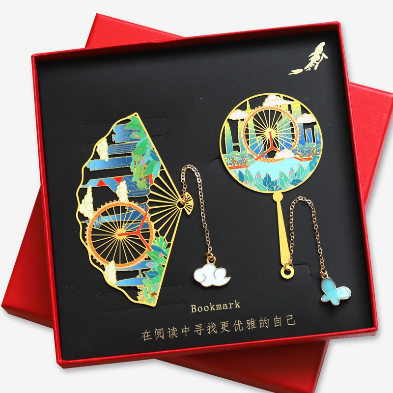 天津之眼特色金属书签创意设计纪念品礼物送朋友送孩子