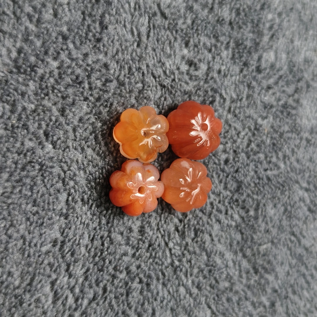 天然凉山南红瓜珠配饰文玩配饰瓜珠背云百搭款