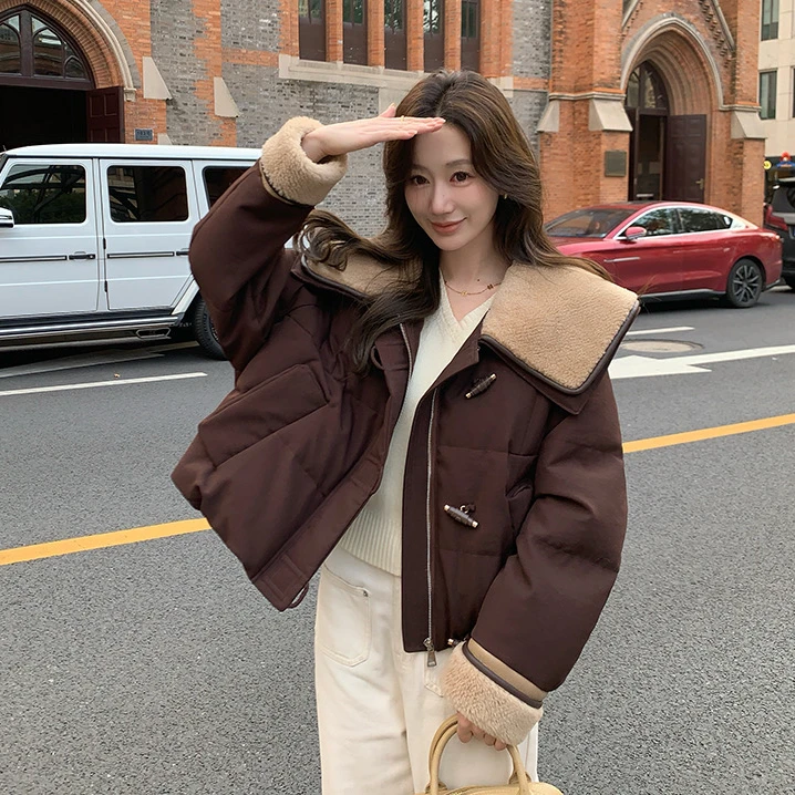 编号【322-399】2025冬季外套加厚保暖休闲韩版女士潮流时尚