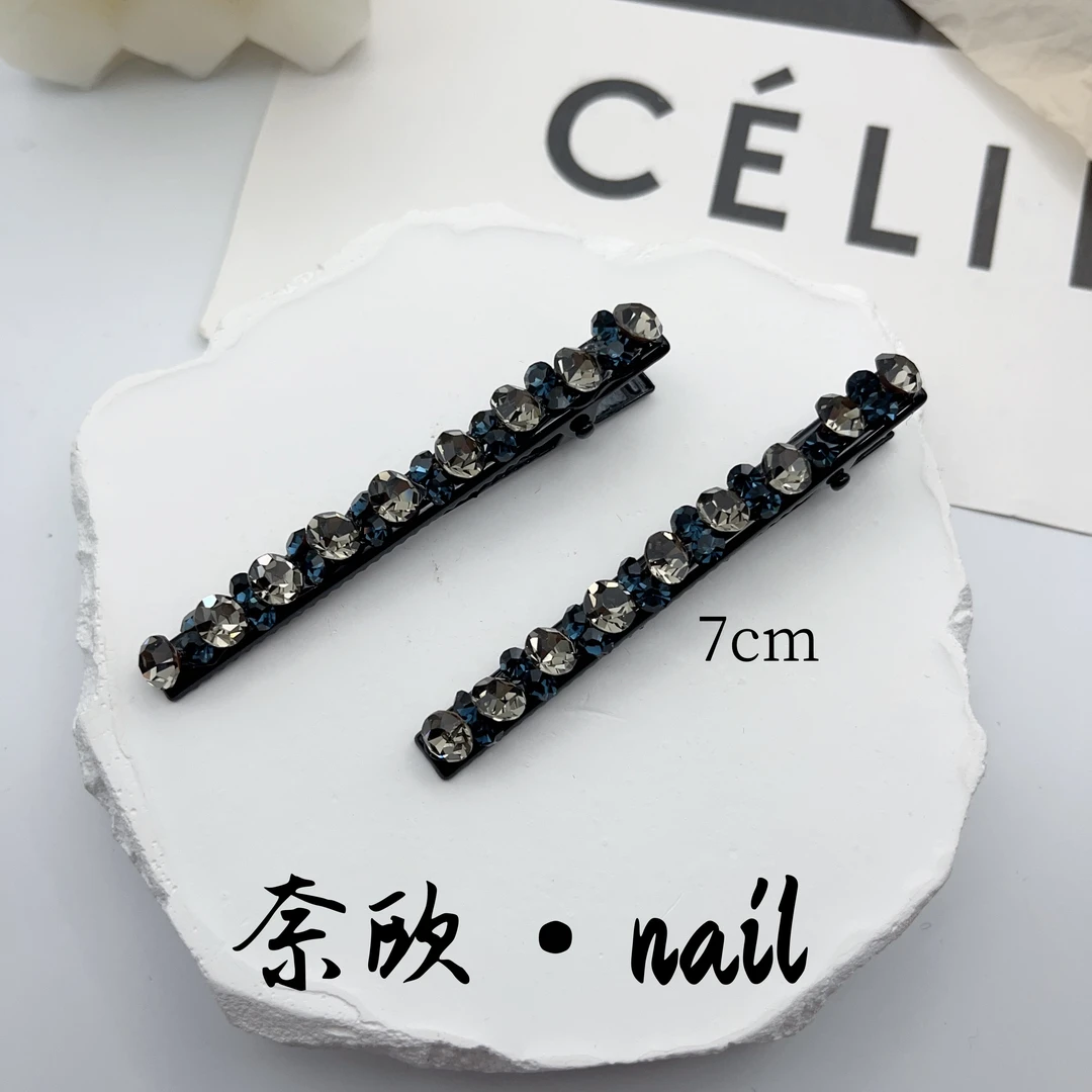 【奈欧·NAIL】设计师系列6666满钻刘海侧边夹鸭嘴夹