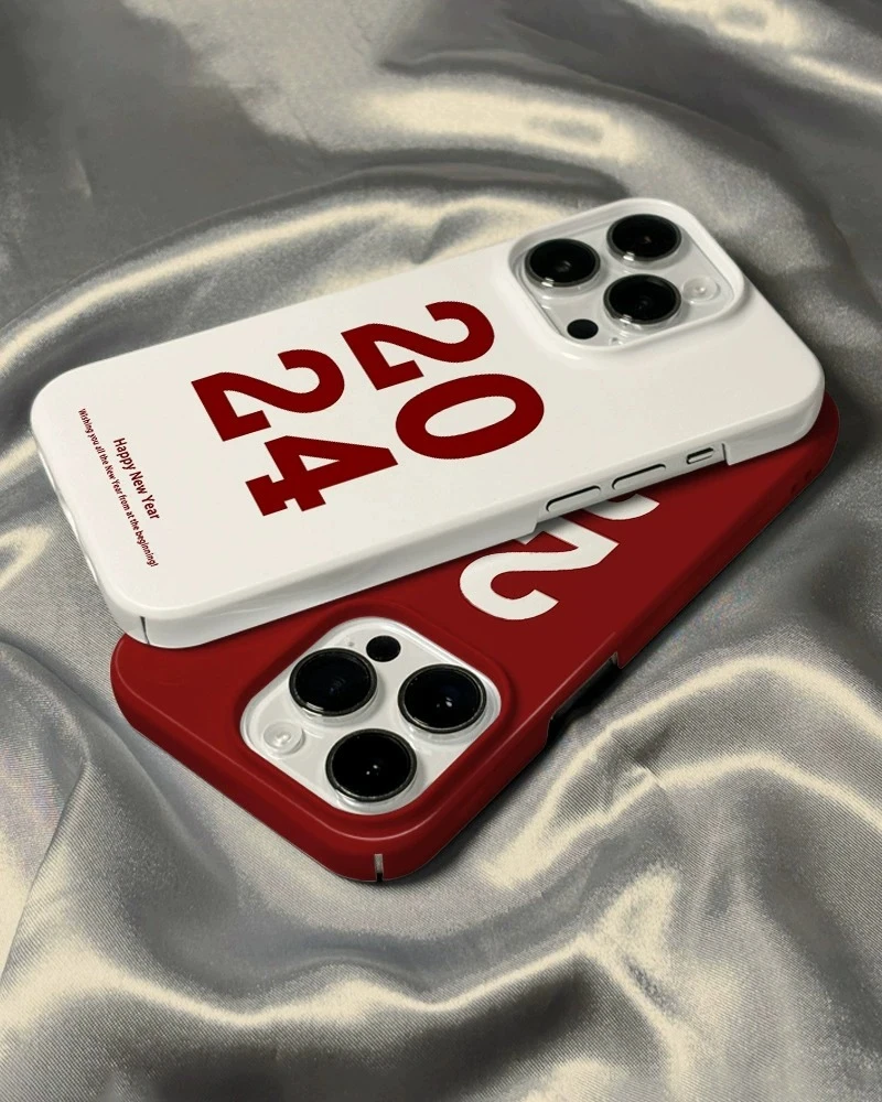 2024数字适用苹果15promax高级感14pro新年13简约12菲林壳新年款
