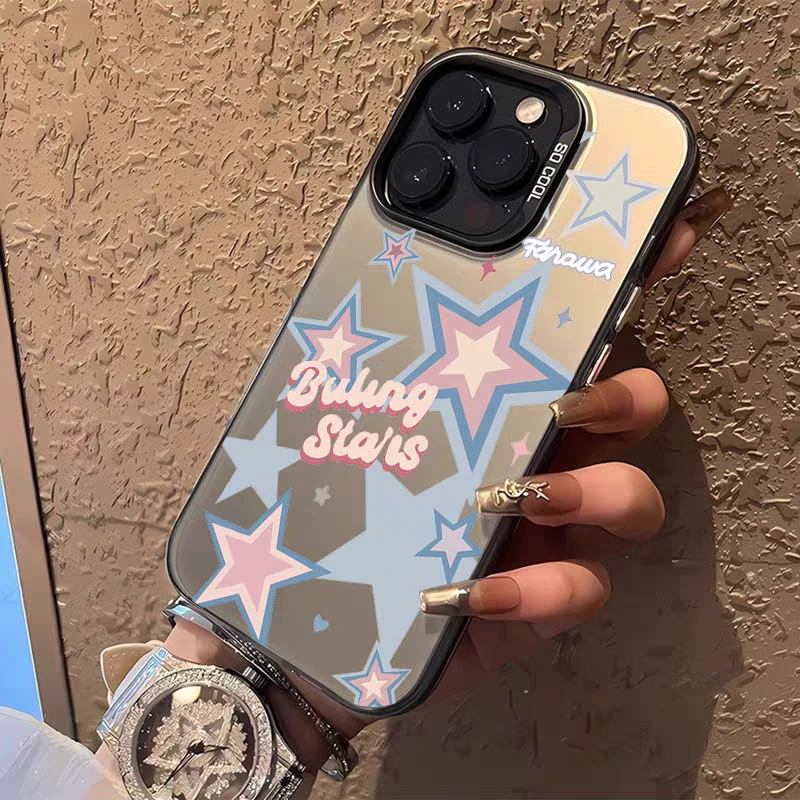 个性潮酷星星适用苹果15promax手机壳创意14高级感国潮13防摔男女