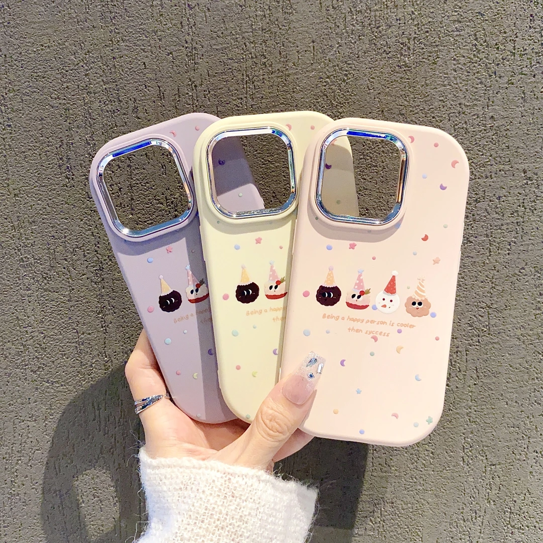 ins可爱雪人适用苹果15promax手机壳14pro可爱13高级感男女12卡通