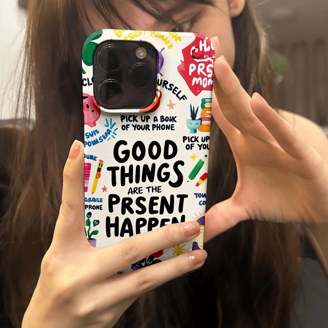 ins风创意字母适用苹果15PROMAX手机壳新款14时尚小众13硬壳男女