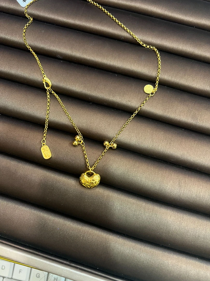 链子足银 大吉大利套链套链气质百搭轻奢