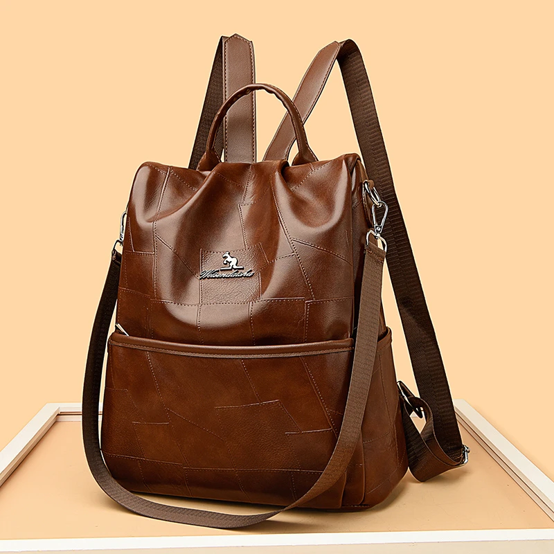 （30*15*32）（背开式防盗双肩背包）百搭可做单肩包2037