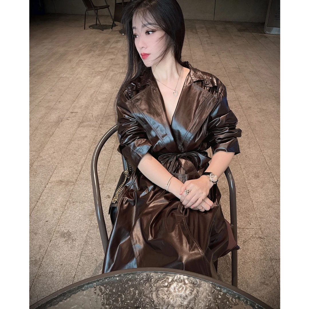 《QiNN》风衣外套季节洋气设计款高级涂层春秋洋气衣服外套女秋冬款