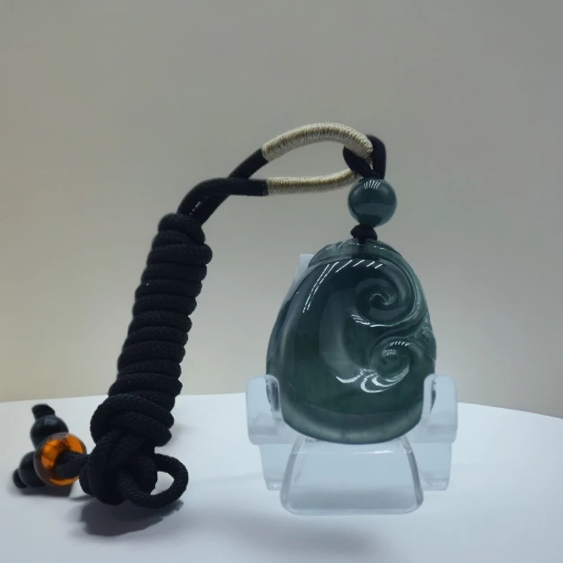 非金属珐琅吊坠 新款天然玉石如意吊坠项链时尚简约假一赔十