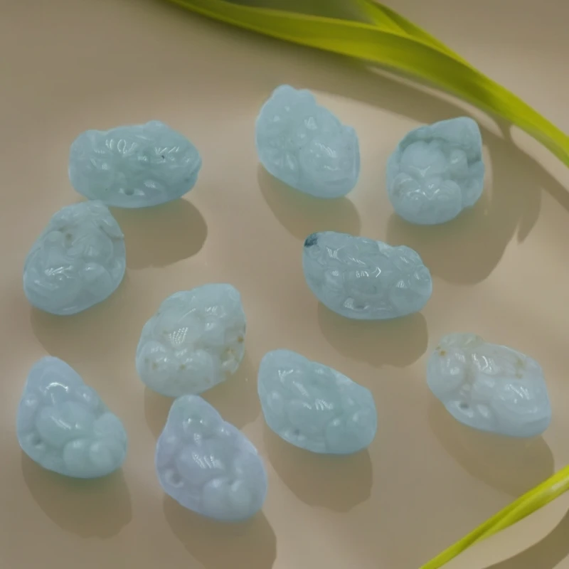 非金属珐琅吊坠 天然玉石小貔貅挂坠手机链手链精雕精品时尚