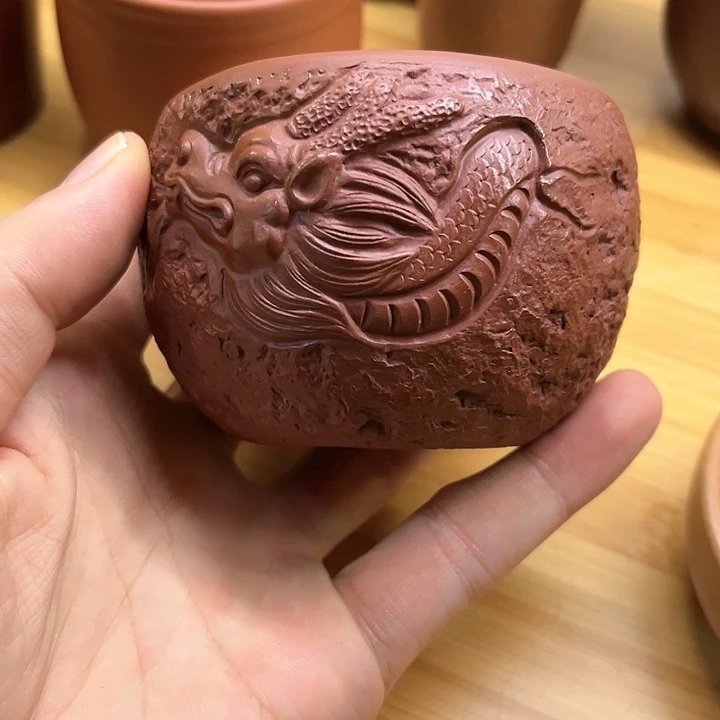 紫砂茶宠紫砂龙主人杯