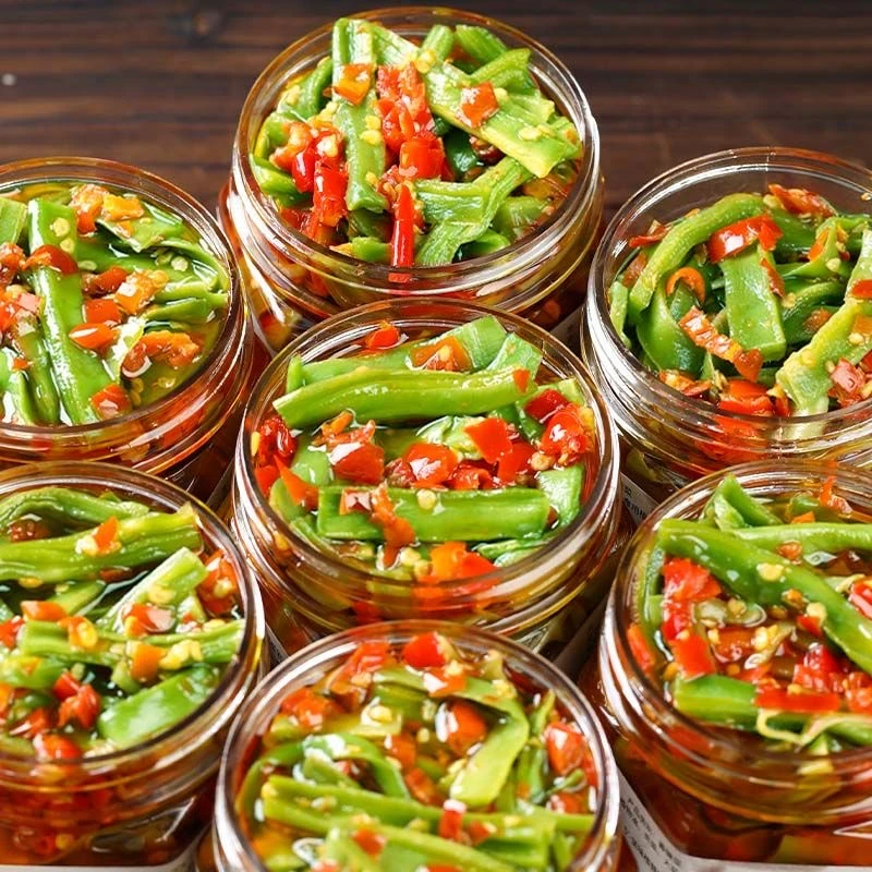 湖南特产剁椒脆爽贡菜238g开味即食苔菜脆椒辣椒酱凉拌咸菜下饭菜