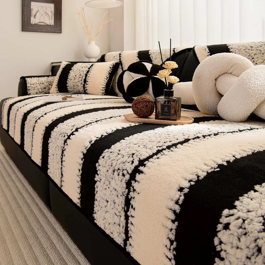 2025家用沙发垫舒棉绒沙发盖布新款沙发坐垫秋冬款毛绒沙发巾