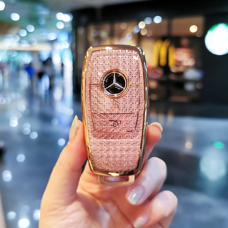 奔驰钥匙套e300l/c260l壳A200L女士gle350扣glb220glc gla包180L