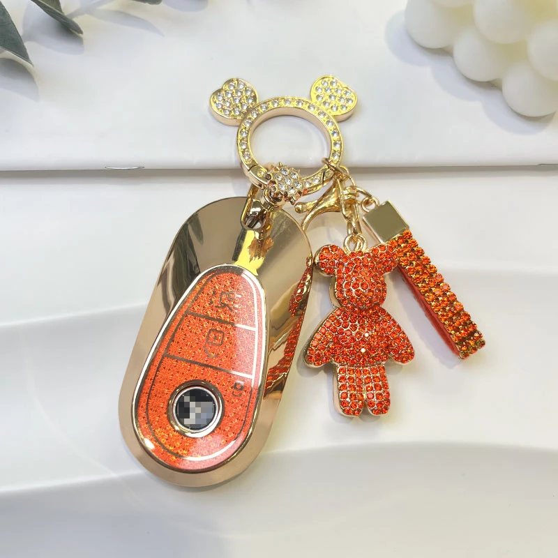 适用奔驰车钥匙套新C级E级S680壳c260l扣glc300/glc/glb/包e300l