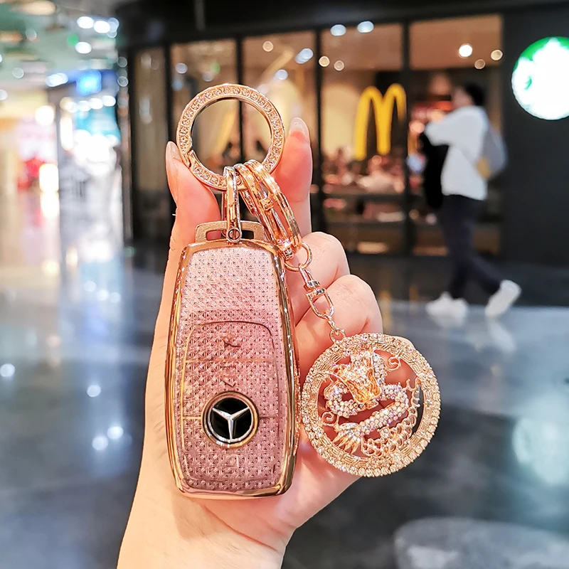 奔驰钥匙套e300l/c260l壳A200L女士gle350扣glb220glc gla包180L