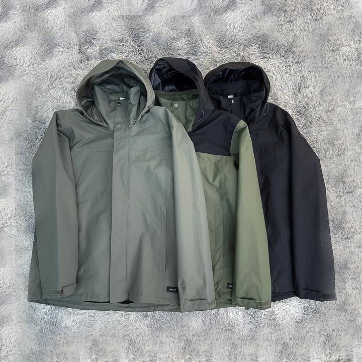 男款户外休闲运动透气时尚宽松薄款冲锋衣外套4152