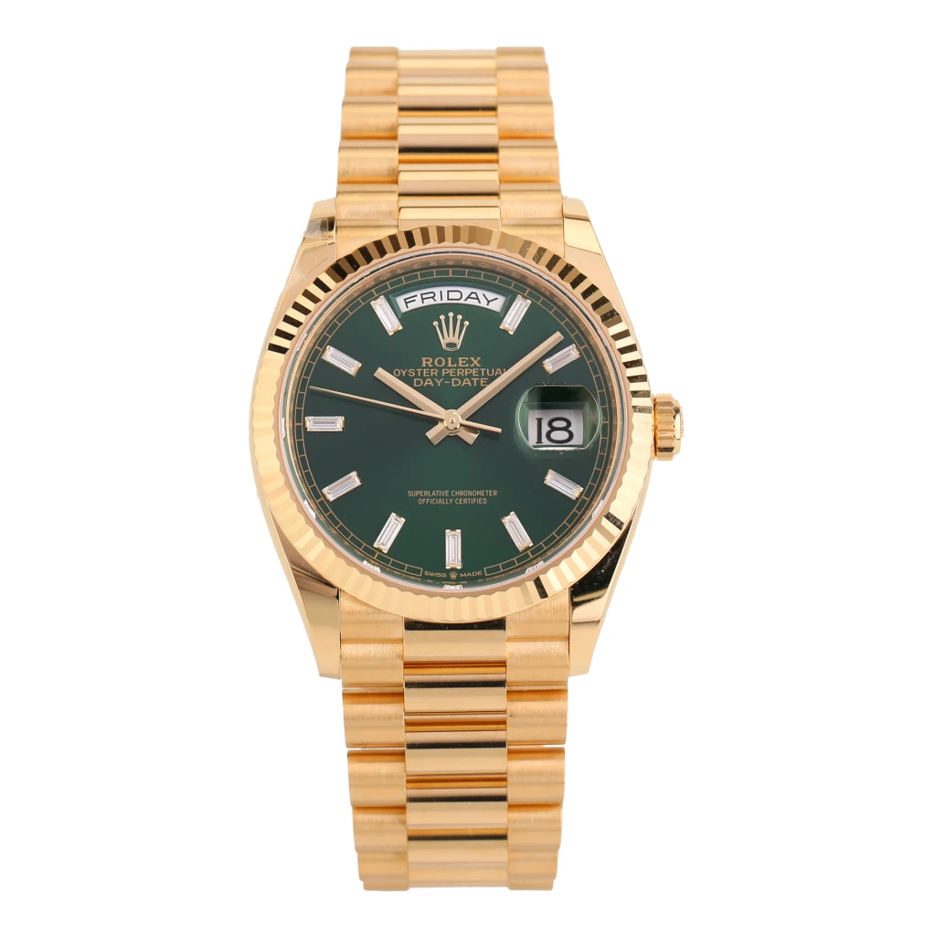 全新未使用 Rolex/劳力士 小丽24年7月128238绿冰糖36表径M446M