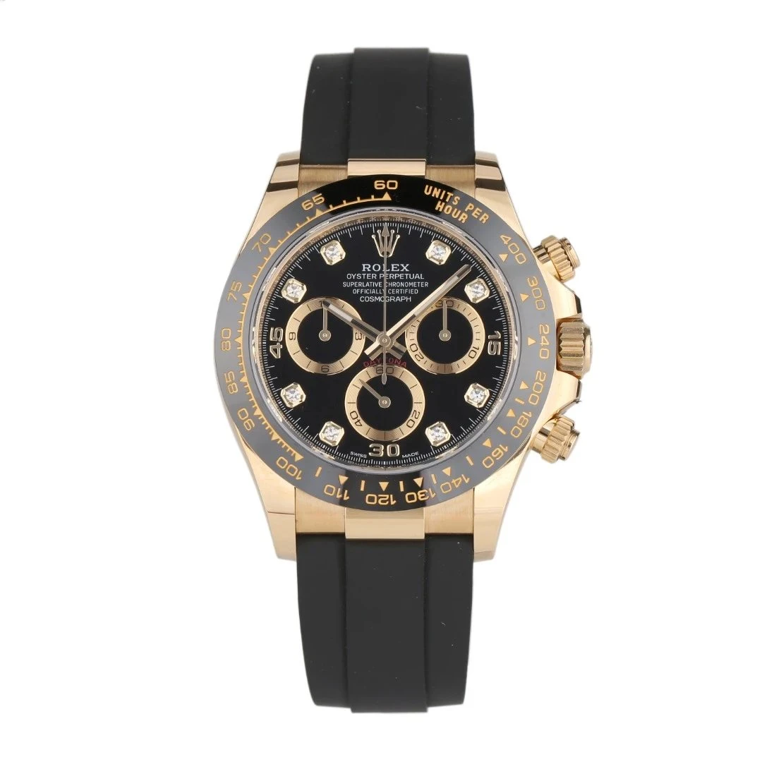 99新 Rolex/劳力士 2023年2月二手m116518ln-0078黑钻男表0G138