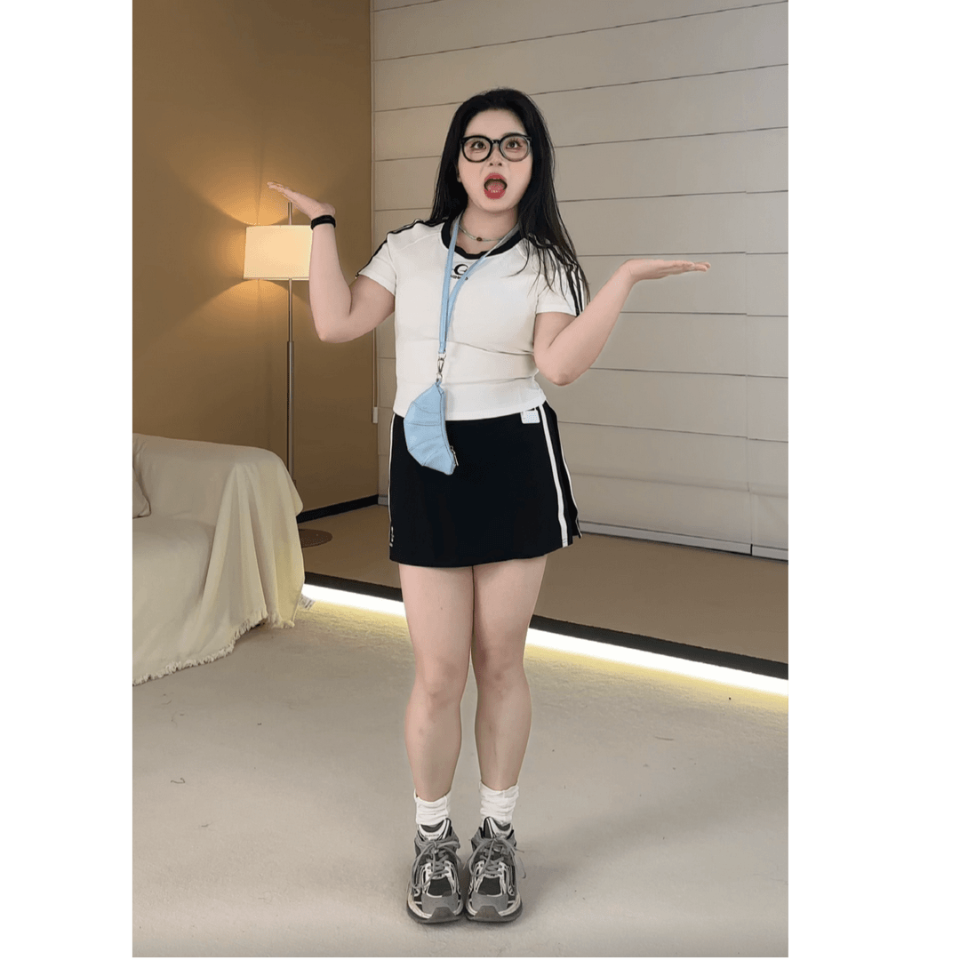 菠菜【学院恋人】新款夏日减龄学院风百搭上衣BC041