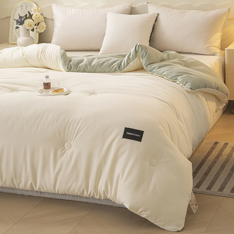 A母婴级升级款亲肤透气A类春秋被冬被加厚保暖棉被单双人学生宿舍