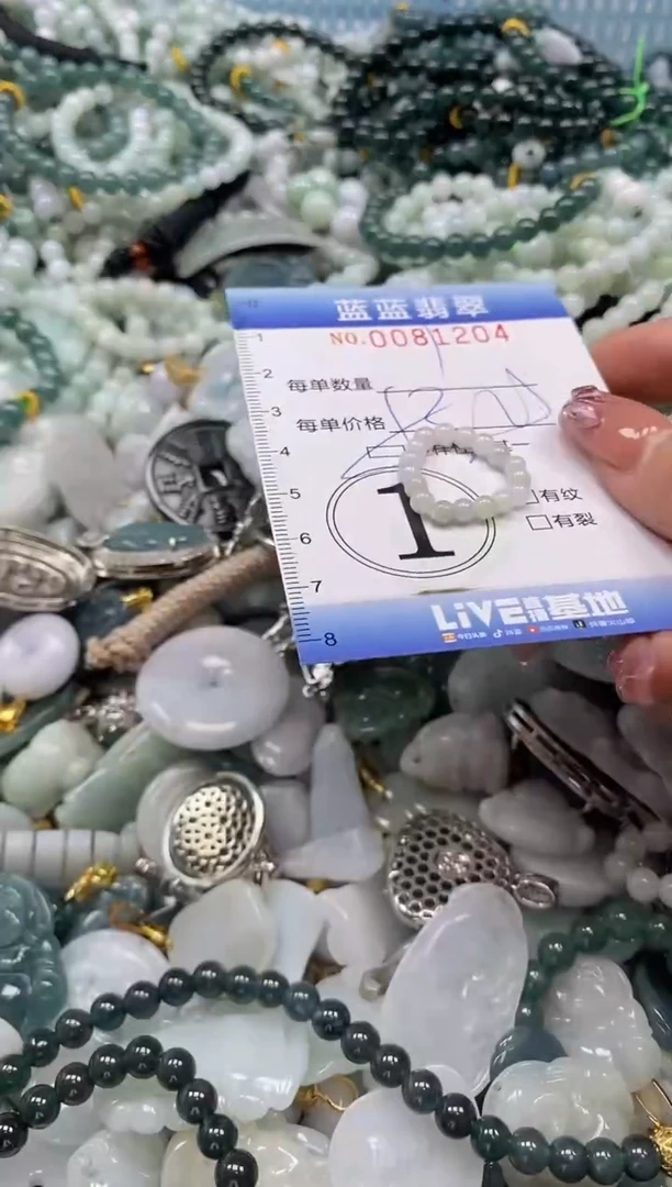 【闪购商品】翡翠颈饰未镶嵌闪购0081204多样性发其一圈口