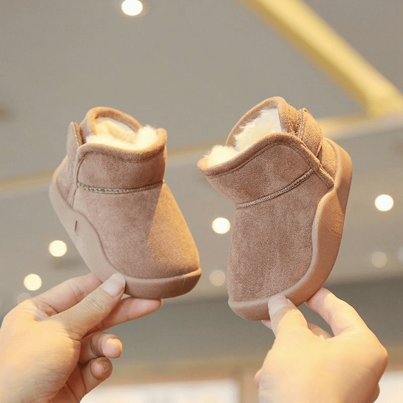 【睿睿】宝宝雪地靴冬季软底防滑男女童面包鞋加绒加厚棉鞋保暖