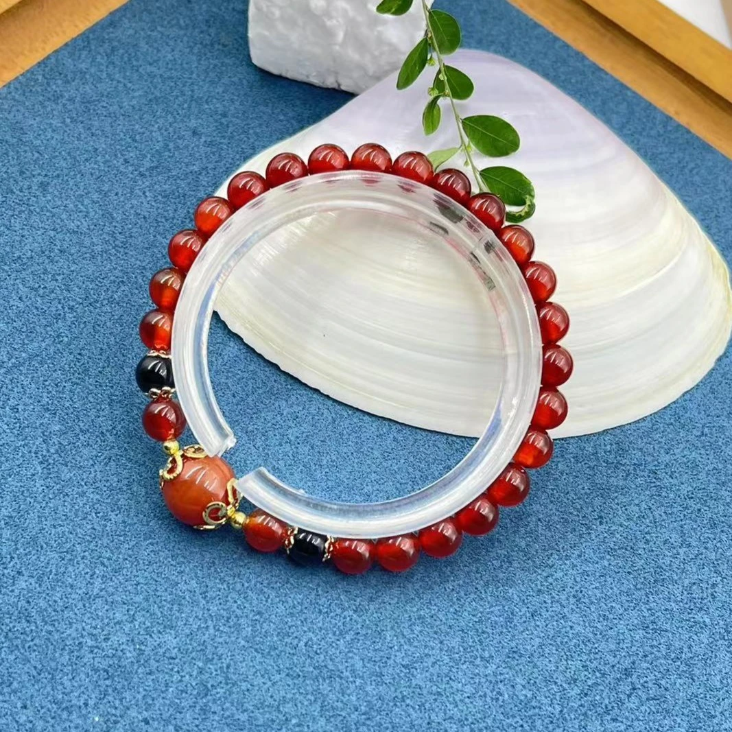 阿迷洲单圈玛瑙手串9465