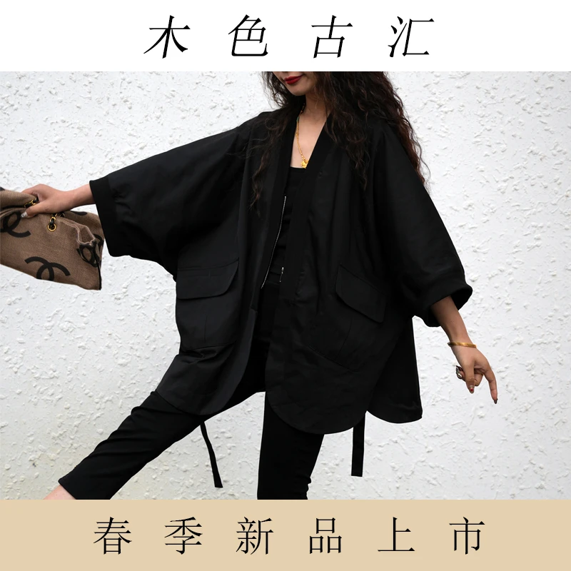 museguhui/木色古汇2013#气质时尚外套休闲宽松设计师ins潮流薄款