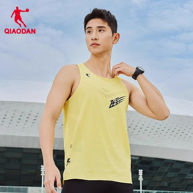 「飞影PB」高能感乔丹男款运动无痕背心2025秋季无袖马拉松跑步T恤
