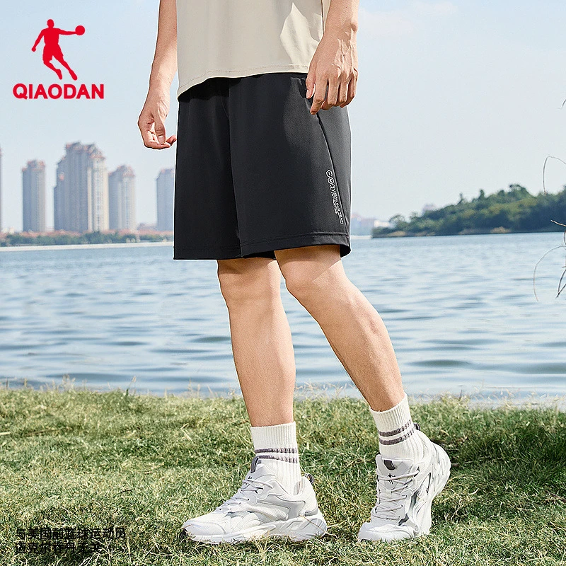 中国乔丹针织防晒短裤男2024夏季新款男士宽松冰感透气五分短裤男