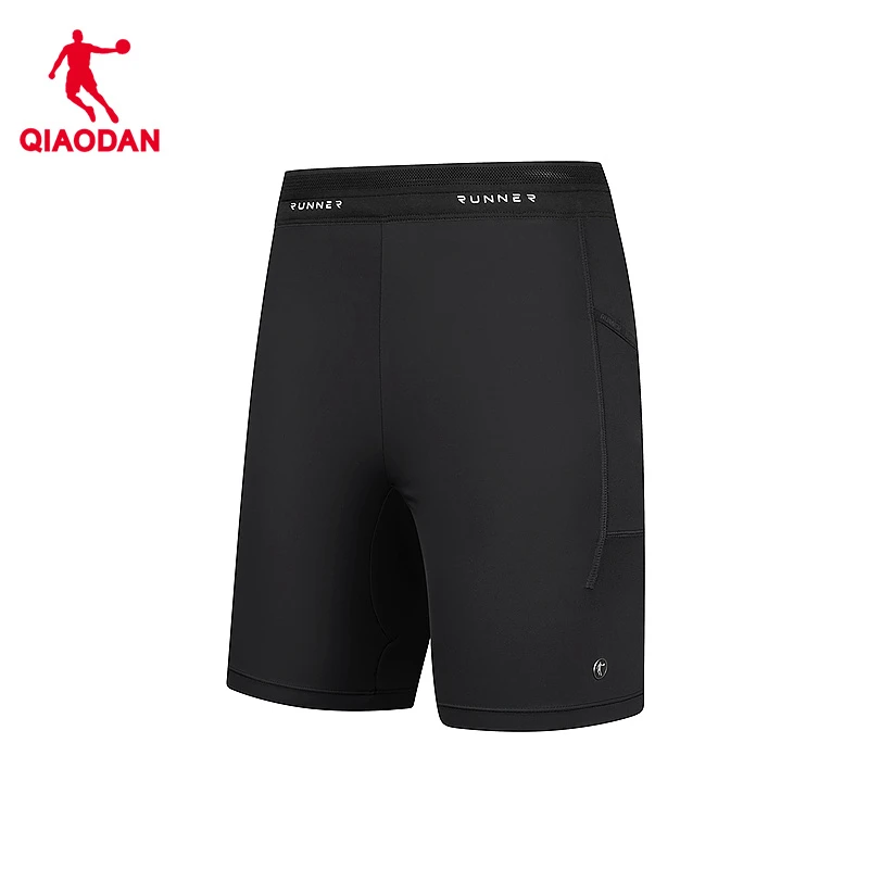 中国乔丹运动紧身短裤男2025夏季运动男士透气跑步健身弹力五分裤