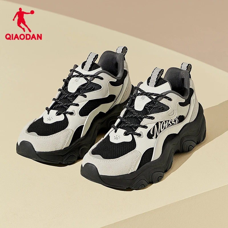 中国乔丹爪爪鞋3.0休闲鞋女2025秋冬运动网面透气百搭增高老爹鞋