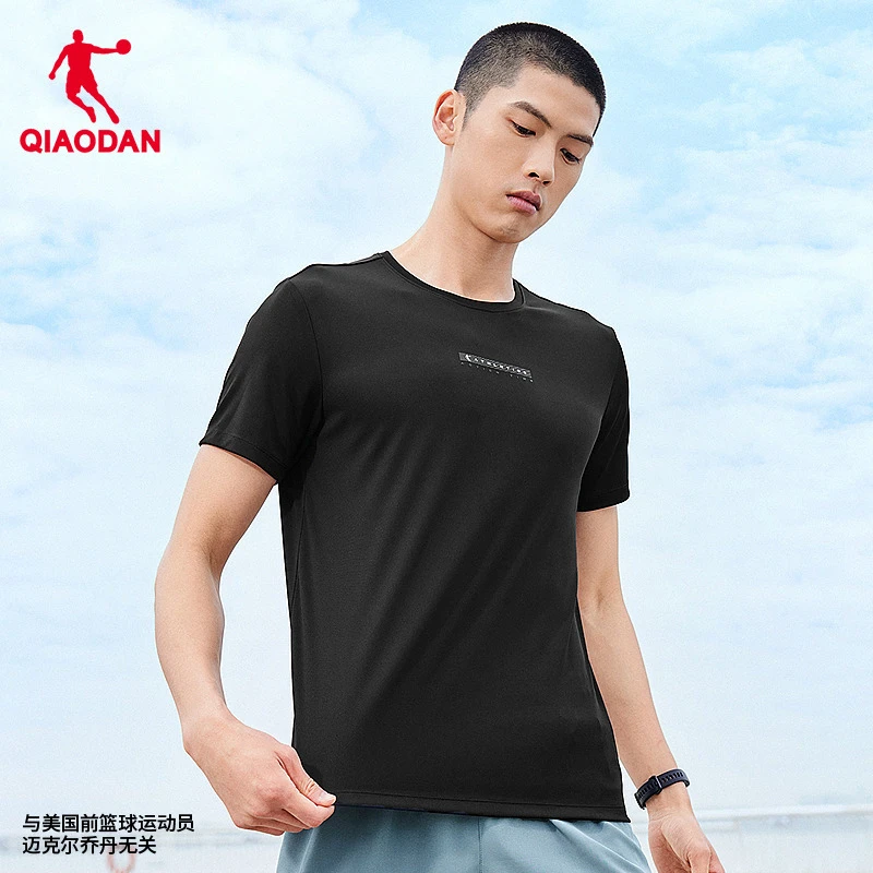 中国乔丹短袖T恤衫男2025夏季运动男士运动休闲跑步轻薄透气短t男