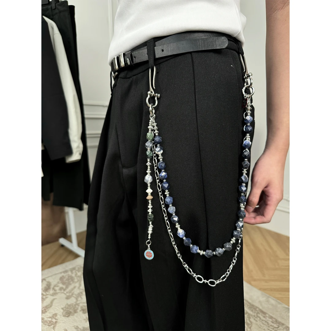 Erole 24aw 手工三合一组合手链腰链cleanfit裤链挂饰复古饰品