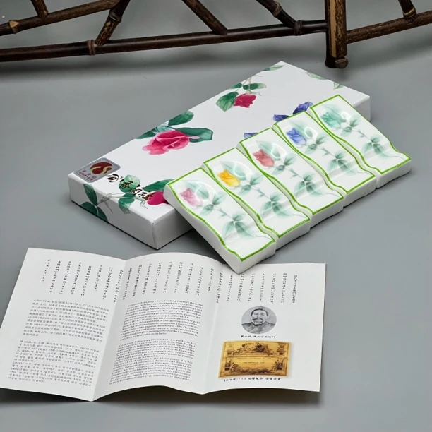 日本皇室御用香兰社彩绘玫瑰花园系列轻奢简约日式长方高端筷置